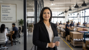 Female entrepreneur reviewing funding opportunities
